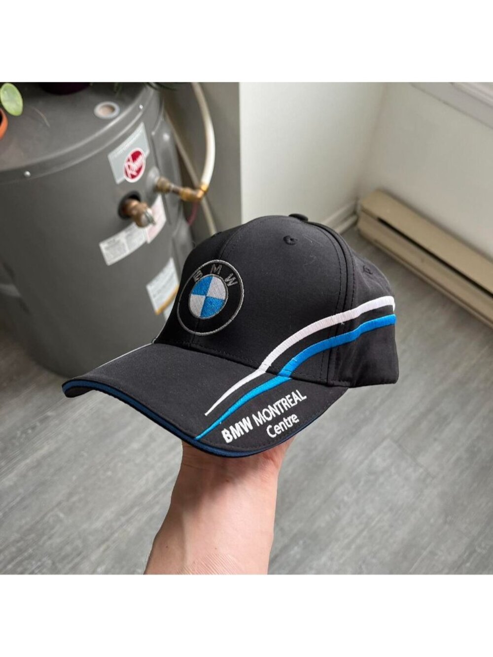 Black / White / Blue BMW “Montreal” Embroidered Cap / Hat (Adjustable)